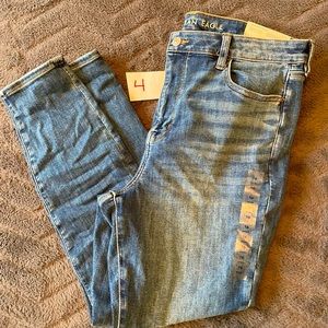American Eagle super hi rise Jegging size 16 short NWT